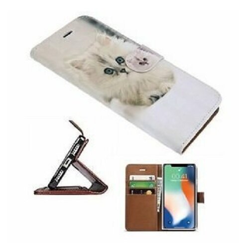 iPhone X Hoesje Met Pasjeshouder Poes Kopen? Smartphonecases.nl