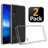 Huawei P20 Hoesje Siliconen Transparant 2 STUKS