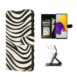 Samsung A72 Hoesje Met Pasjeshouder Bookcase Zebra