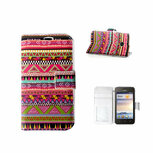 Huawei Y330 Hoesje Met Pasjeshouder Bookcase Indian