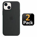 iPhone 13 Mini Hoesje Siliconen TPU Zwart 2x