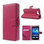 Huawei Y540 Hoesje Met Pasjeshouder Bookcase Roze