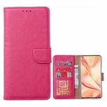 Motorola G9 Plus Hoesje Met Pasjeshouder Bookcase Roze