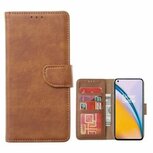 OnePlus Nord 2 Hoesje Met Pasjeshouder Bookcase Bruin