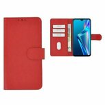 Oppo A12s Hoesje Met Pasjeshouder Bookcase Rood