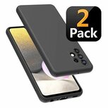 Samsung A32 4G Hoesje TPU Siliconen Zwart 2x