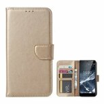 Nokia 5.1 Hoesje Met Pasjeshouder Bookcase Goud