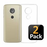 Motorola Moto E6 Hoesje TPU Siliconen Transparant 2x
