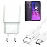 Motorola One Zoom Oplader Snellader 25W USB C