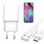 Smart Samsung A40 Oplader Snellader USB C