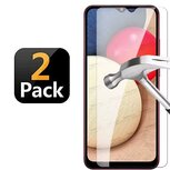Samsung A02s Screenprotector Beschermglas 2 STUKS
