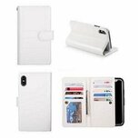 iPhone XR Hoesje Met Pasjeshouder Bookcase Wit