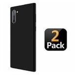 Samsung Note 10 Hoesje Siliconen TPU Zwart 2 STUKS