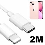 iPhone 14 Oplaadkabel USB C Lightning 2 Meter