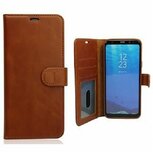 Samsung A01 Hoesje Met Pasjeshouder Bookcase Bruin