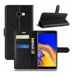 Samsung J4 Plus Hoesje Met Pasjeshouder Bookcase Zwart