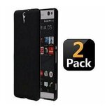 Sony Xperia C5 Ultra Hoesje Siliconen TPU Zwart 2 STUKS