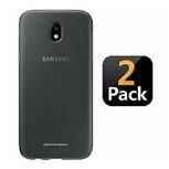 Samsung J5 2017 Hoesje TPU Siliconen Zwart 2 STUKS
