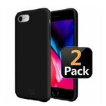 iPhone SE 2020 Hoesje TPU Siliconen Zwart 2 STUKS
