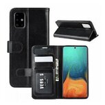 Samsung A71 Hoesje Met Pasjeshouder Bookcase Zwart