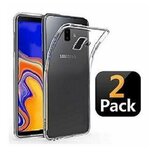 Samsung J6 PLUS Hoesje TPU Siliconen Transparant 2 STUKS