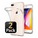 iPhone 8 PLUS Hoesje TPU Siliconen Transparant 2 STUKS