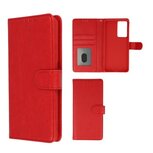 Samsung S22 Ultra Hoesje Met Pasjeshouder Bookcase Rood