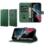 Samsung S23 Ultra Hoesje Met Pasjeshouder Bookcase Groen