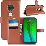 Motorola Moto E4 PLUS Hoesje Met Pasjeshouder Bookcase Bruin