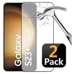 Samsung S23 Plus Screenprotector Beschermglas 2x