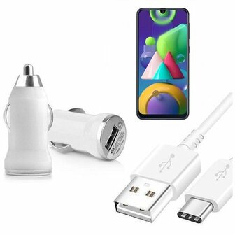 Autolader Samsung M21 USB C