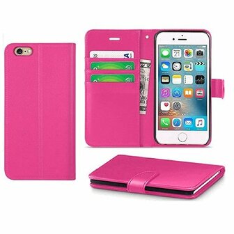iPhone 8 PLUS Hoesje Met Pasjeshouder Bookcase Roze