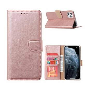 iPhone 13 Mini Hoesje Met Pasjeshouder Bookcase Rose Goud