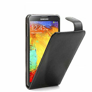 Samsung Note 3 Flip Case Hoesje Zwart