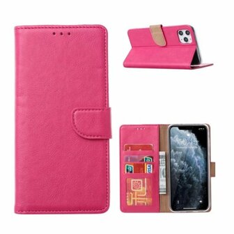 iPhone 13 Hoesje Met Pasjeshouder Bookcase Roze