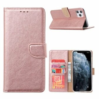 iPhone 13 Pro Hoesje Met Pasjeshouder Bookcase Rose Goud