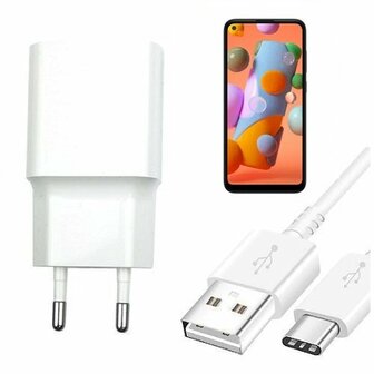 Samsung A11 Oplader Snellader USB C