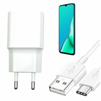 Oppo A9 2020 Oplader Snellader USB C