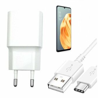 Smart Oppo A91 Oplader Snellader USB C