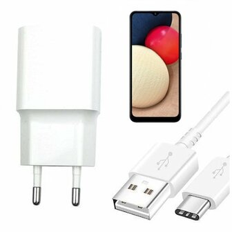 Samsung A02s Oplader Snellader USB C