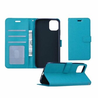 iPhone 11 Hoesje Met Pasjeshouder Bookcase Turquoise