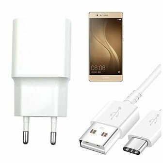 Oplader Snellader USB C Huawei P9 PLUS