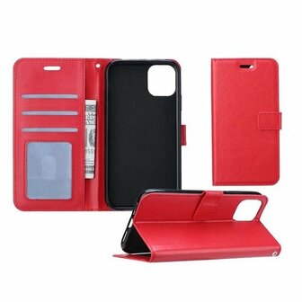 iPhone 11 Hoesje Met Pasjeshouder Bookcase Rood