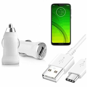 Autolader USB C Motorola Moto G7 Power