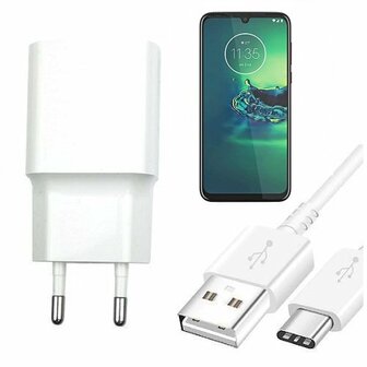 Motorola G8 Plus Oplader Snellader USB C