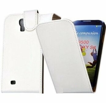 Samsung S4 Flip Case Hoesje Wit