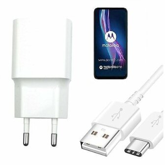 Motorola One Fusion Plus Oplader Snellader USB C