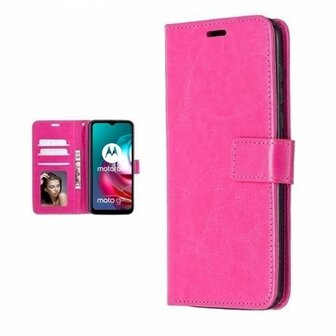 Motorola Moto G30 Hoesje Met Pasjeshouder Bookcase Roze