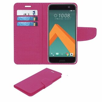 HTC 10 Wallet Case Hoesje Roze