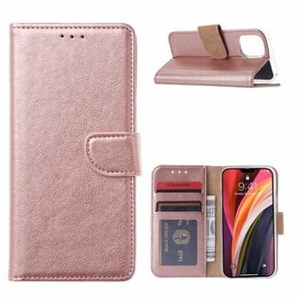 iPhone 13 Pro Max Hoesje Met Pasjeshouder Bookcase Rose Goud